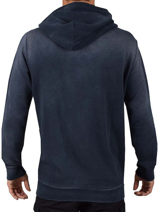 Diesel S-Theory Men's Sweatshirt Jacket with Hood and Pockets Navy Blue