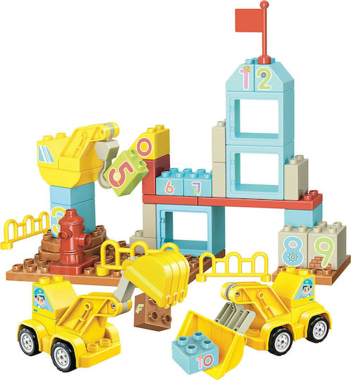 Qman Educational Building Blocks Number Building Set for 1.5+ Years 50 Pieces