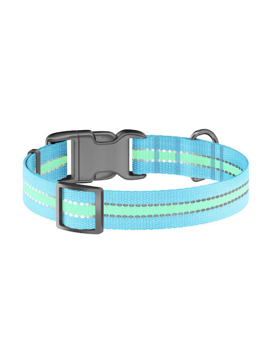 Halsband Halsband Waudog Collar Phosphorescent Blue 24 - 40 cm