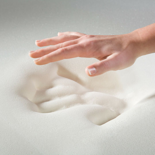 Ypnos Ανώστρωμα Memory Foam 6cm Μονό Foam με Αποσπώμενο Κάλυμμα 90x200x5εκ.