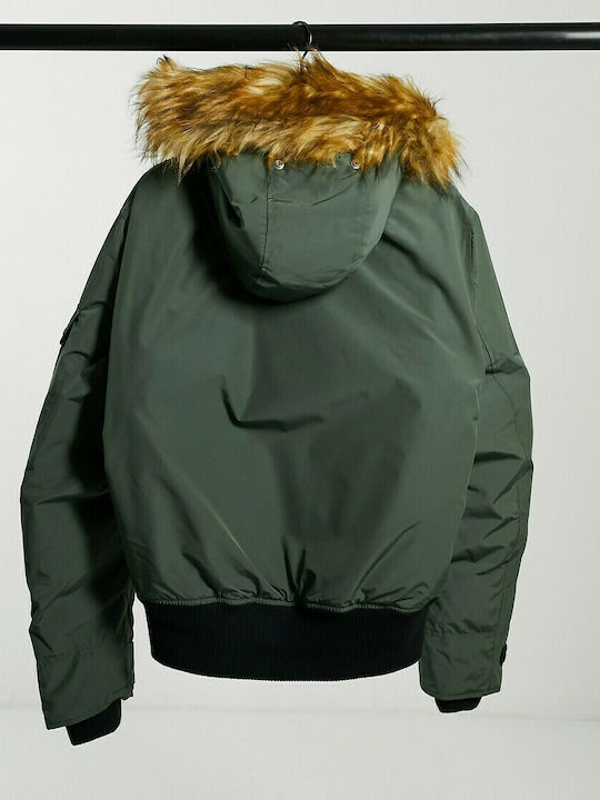 W-Jame Winter Jacke Bomber Grün