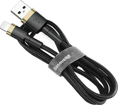 Baseus Cafule IP Edition Împletit USB-A la Cablu Lightning Negru 2m (CALKLF-CV1)