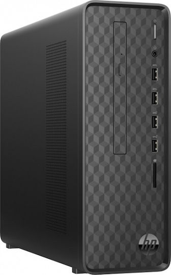 HP S01-aF1000nv Desktop Computers (Celeron Dual Core J4025/4GB DDR4/128GB SSD + 1.0TB HDD/Windows 10 Home) with Keyboard (International English)
