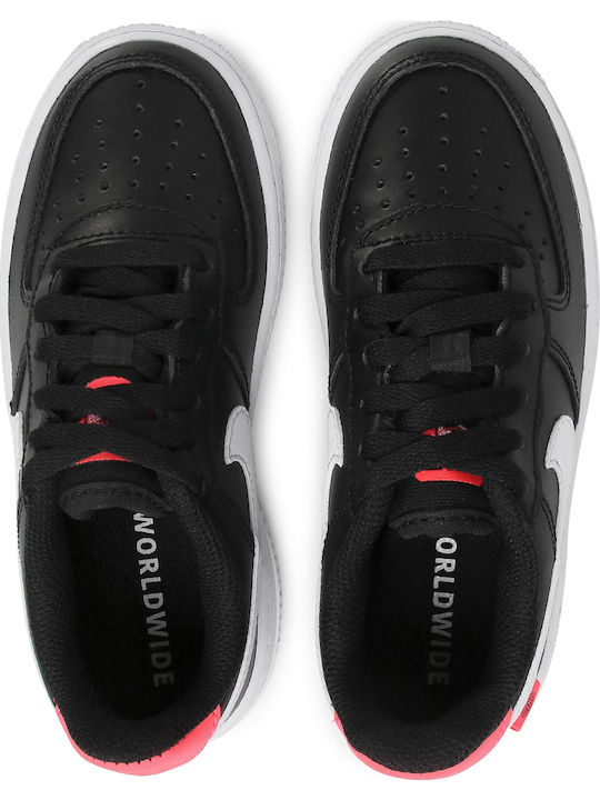 Air Force 1 Force 1 Детски Маратонки Черно / Бяло / Flash Crimson