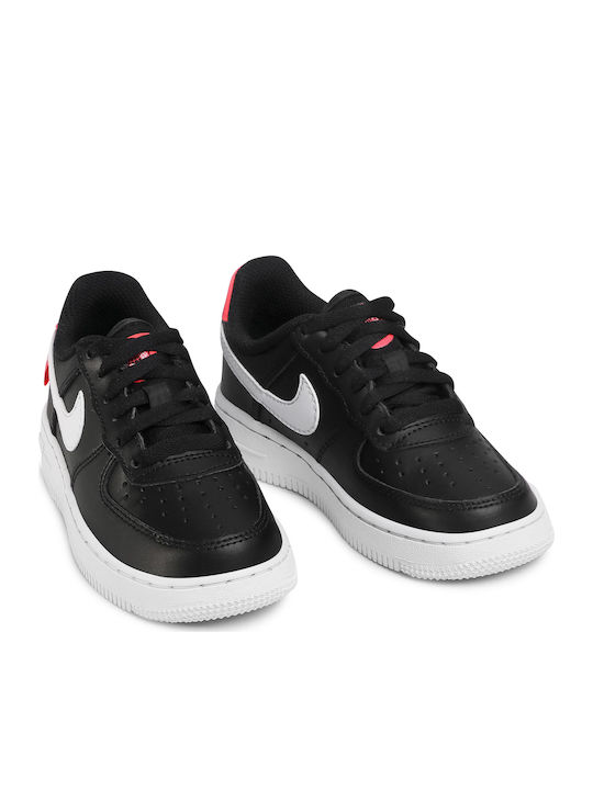 Air Force 1 Force 1 Детски Маратонки Черно / Бяло / Flash Crimson