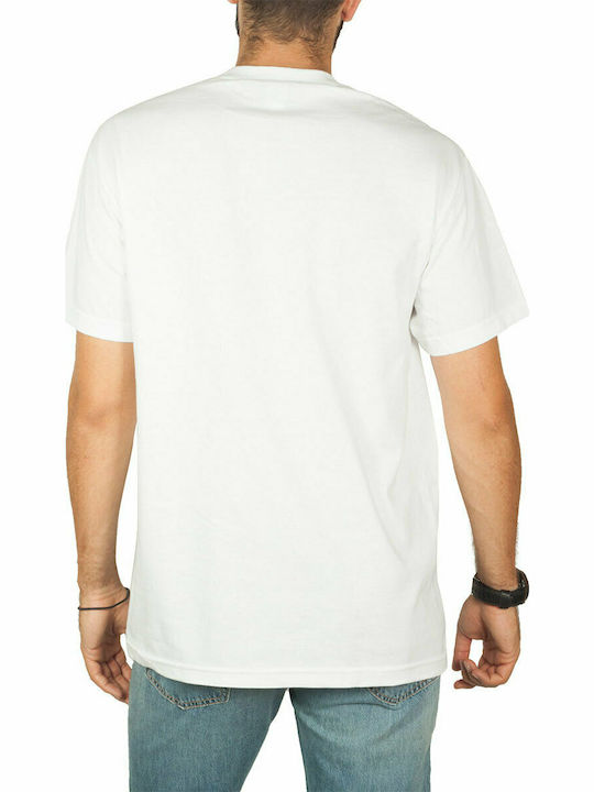 HUF Essentials Box Logo Herren T-Shirt Kurzarm Weiß