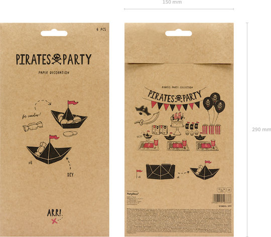 PartyDeco Table Decoration for Party 6 Pieces 19 cm