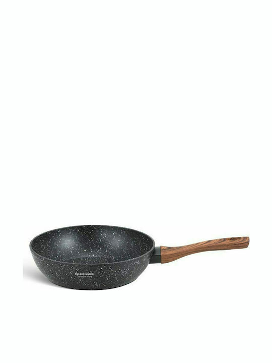 Edenberg Cookware Set of Aluminum with Ceramic Coating Black 15pcs