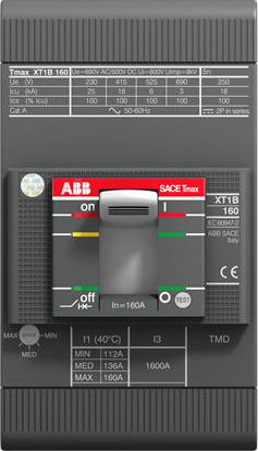 Abb XT1B Industrial Automatic Power Αυτόματος Διακόπτης Ισχύος 160A 4P (112-160A) 45494