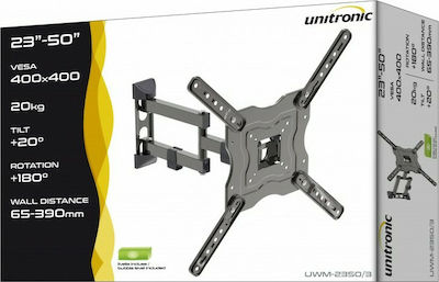 Unitronic UWM-2350/3 41865 Wandhalterung für Fernseher mit Arm bis 50" und 20kg