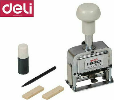 Deli Rectangular Self-Inking Rotating Digits Stamp