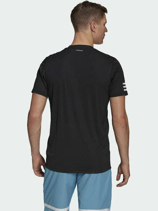 adidas Club Tennis 3-Stripes Aeroready Athletic T-shirt Black