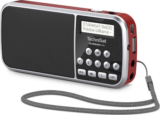Technisat TechniRadio RDR Portable Radio Rechargeable DAB+ with USB Red