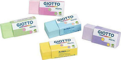 Giotto Eraser for Pencil and Pen Mini Pastel Dust Free (Μiscellaneous colours) 1pcs