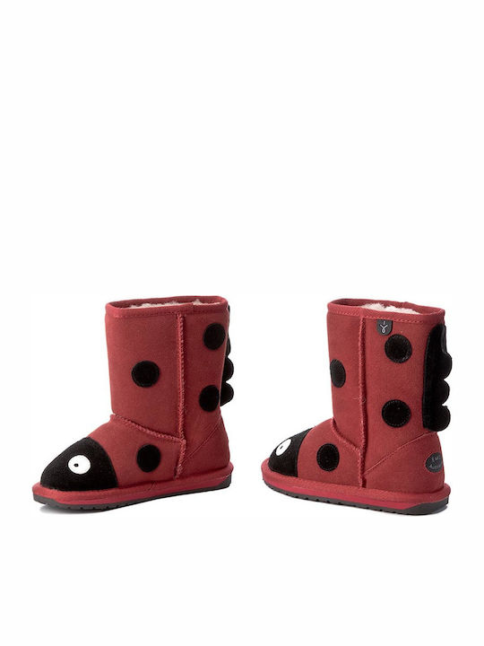 Shoes Lady Bird Kids Snow Boots Red