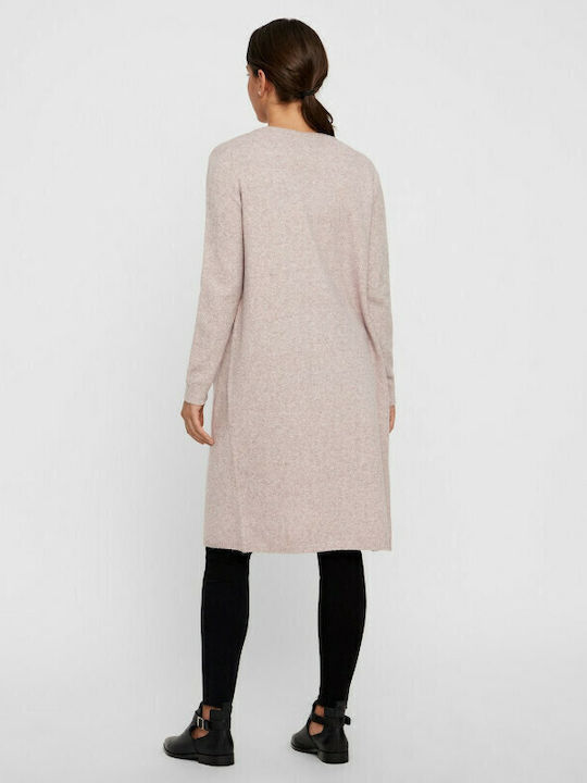 Long Women's Cardigan Pink