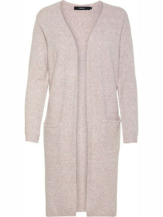 Long Women's Cardigan Pink