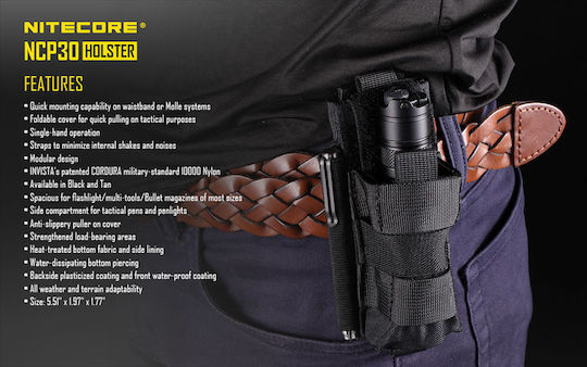 NiteCore NCP30B Flashlight Case