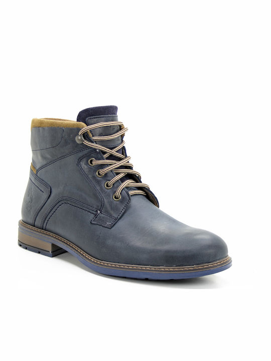 Commanchero Original Men's Leather Boots Navy Blue