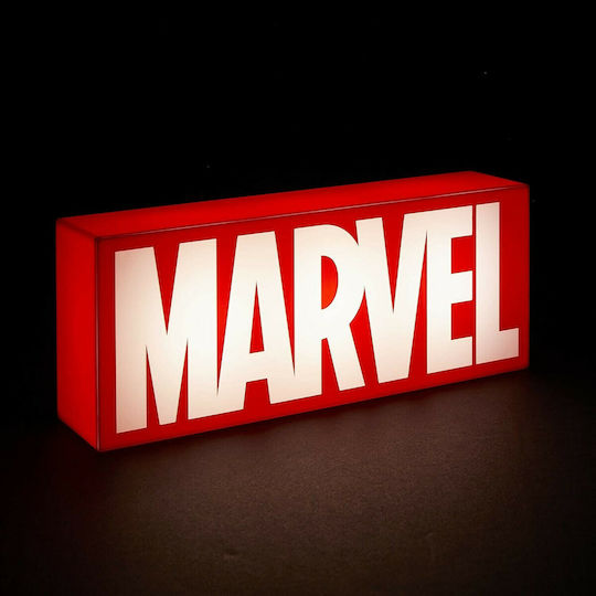 Paladone Παιδικό Διακοσμητικό Φωτιστικό Marvel Logo Κόκκινο 30x12cm