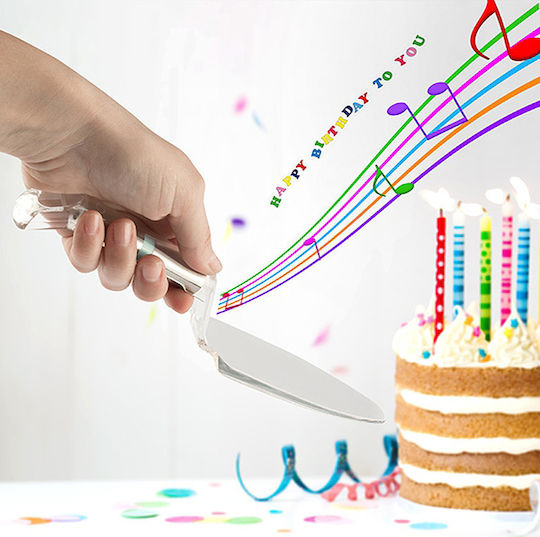 InnovaGoods със 'Sound Happy Birthday Сервираща шпатула за сладко Пластмаса 27см 1бр