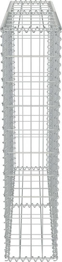 vidaXL Wall Garden Fencing Material with Covers 1pcs Silver