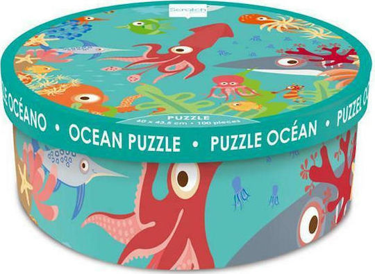 Kids Puzzle Scratch Puzzle Ocean 100pcs Scratch Europe