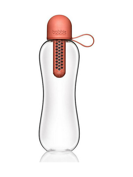 Bobble Infuse Plastic Water Bottle with Filter 590ml Transparent