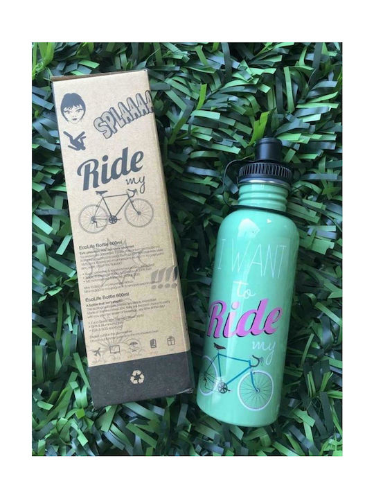 Ecolife Ride Sport Ανοξείδωτο Παγούρι 600ml Πράσινο