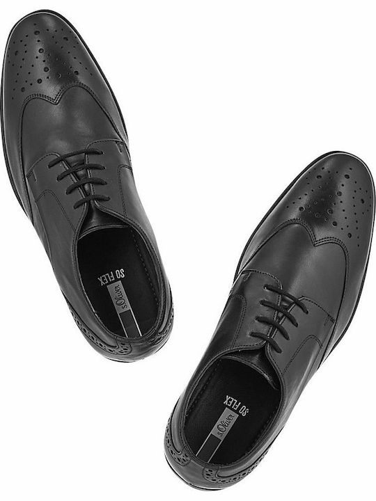 Δερμάτινα Ανδρικά Oxfords Μαύρα