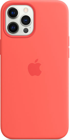Apple Silicone Case with MagSafe Back Cover Σιλικόνης Ροζ (iPhone 12 Pro Max)