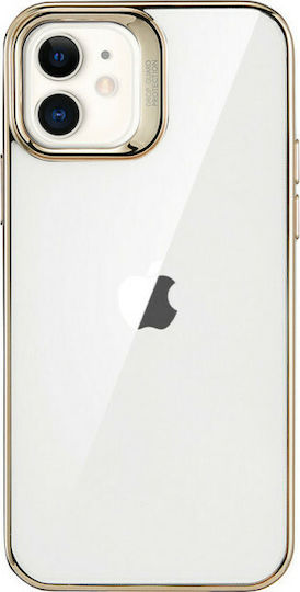 ESR Halo Umschlag Rückseite Silikon 0.75mm Gold (iPhone 12 / 12 Pro)