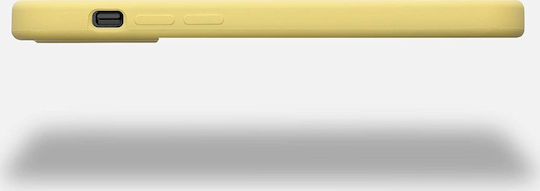KWmobile Soft Flexible Rubber Back Cover Silicone Yellow (iPhone 12 / 12 Pro)