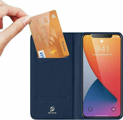 Dux Ducis Skin Pro Synthetic Leather Book Navy Blue (iPhone 12 / 12 Pro)