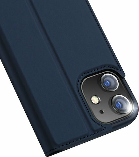 Dux Ducis Skin Pro Книга Изкуствена кожа Тъмносин (iPhone 12 mini)