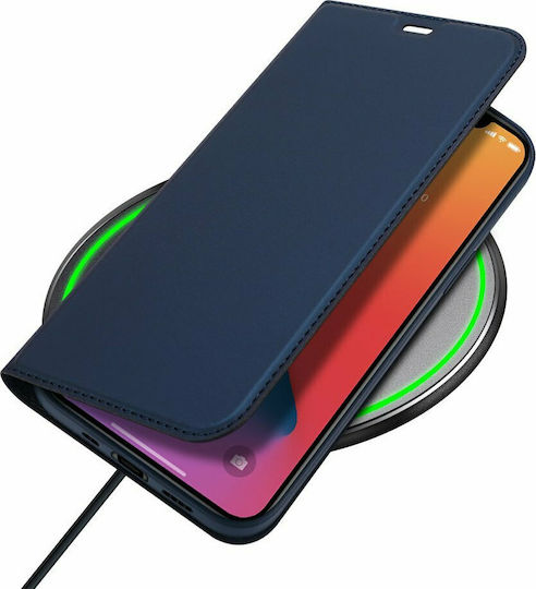 Dux Ducis Skin Pro Книга Изкуствена кожа Тъмносин (iPhone 12 mini)