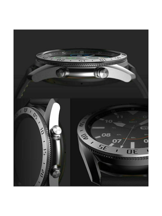 Ringke Bezel Styling Ασημί / Λευκό for Galaxy Watch 3 45mm