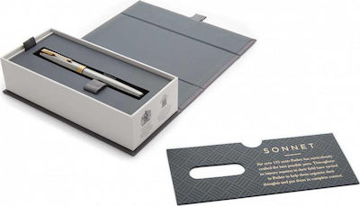 Parker Sonnet Core Stainless Steel Gt Fountain Pen F