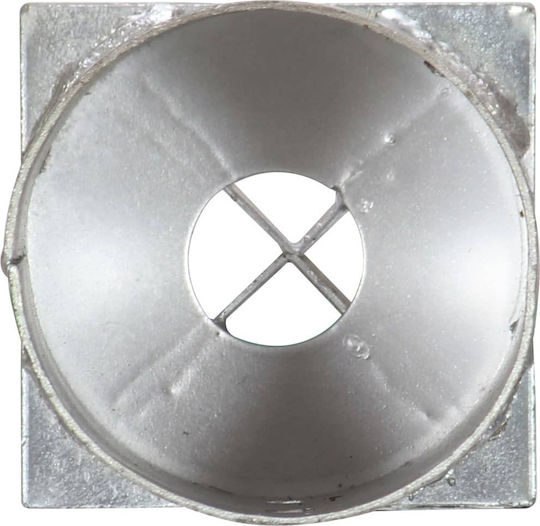 vidaXL Streikposten für Gartenzaun aus Stahl 10x10x76cm 6Stück Silver
