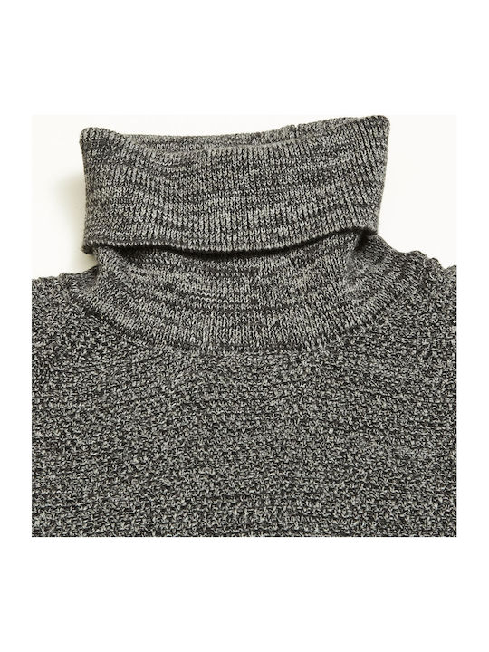 Gabba Men's Long Sleeve Sweater Turtleneck Dk. Grey Mel