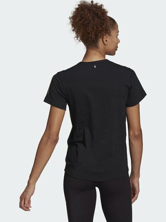 adidas Run It Space Race T-Shirt Black