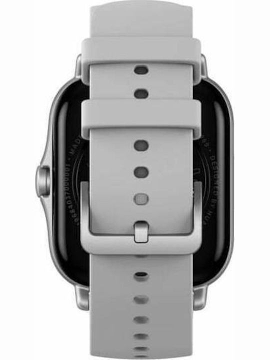 Amazfit GTS 2 Aluminium 43mm Αδιάβροχο Smartwatch με Παλμογράφο (Urban Grey)