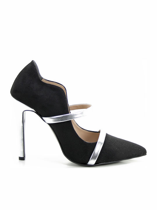 Spitze Zehe Pumps mit Schwarz Absatzdicke Stiletto