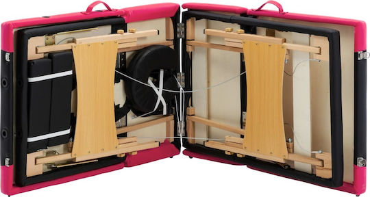 vidaXL Physiotherapy Bed Portable Foldable Black Wooden 191x70cm 4 Positions
