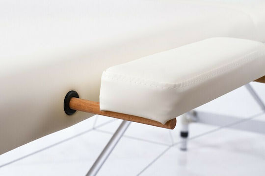 Rest Pro ALU 2 L Portable Foldable Ecru Physiotherapy Bed Made of Aluminum 192x70cm