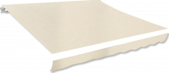 vidaXL Replacement Awning Ecru 3x2.5m