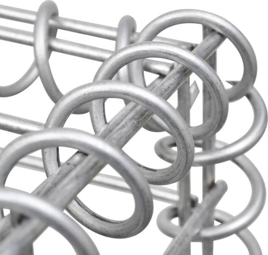 vidaXL Planter Garden Fencing Material 1pcs Silver