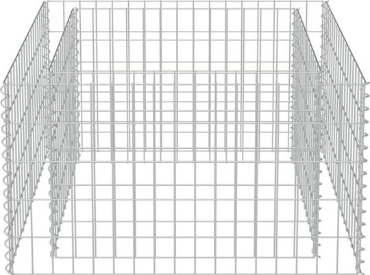 vidaXL Planter Garden Fencing Material 1pcs Silver