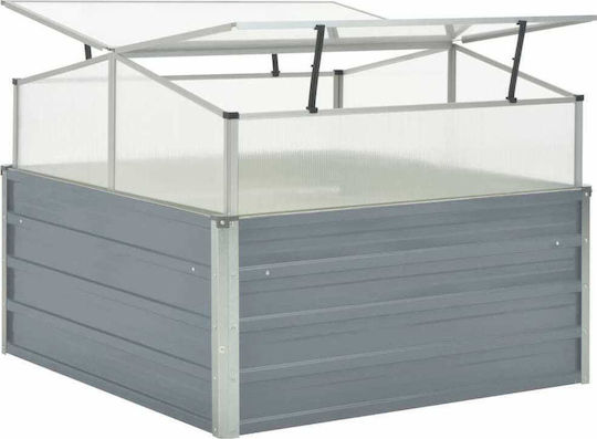 vidaXL 42406 Tava de semințe cu Cadru din Aluminiu 1x1x0.85m