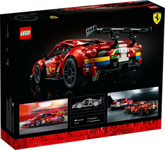 LEGO Technic Ferrari 488 GTE за 18+ Години 1677 Бройки